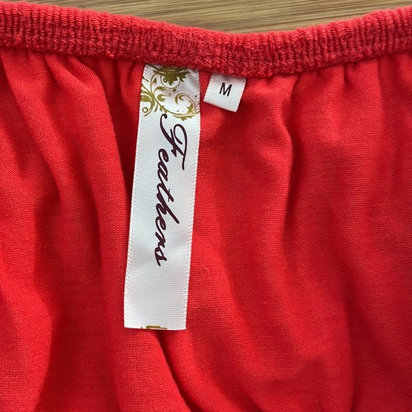 Feathers ruffle strapless cover-up dress🌈 - Picture 3 of 3